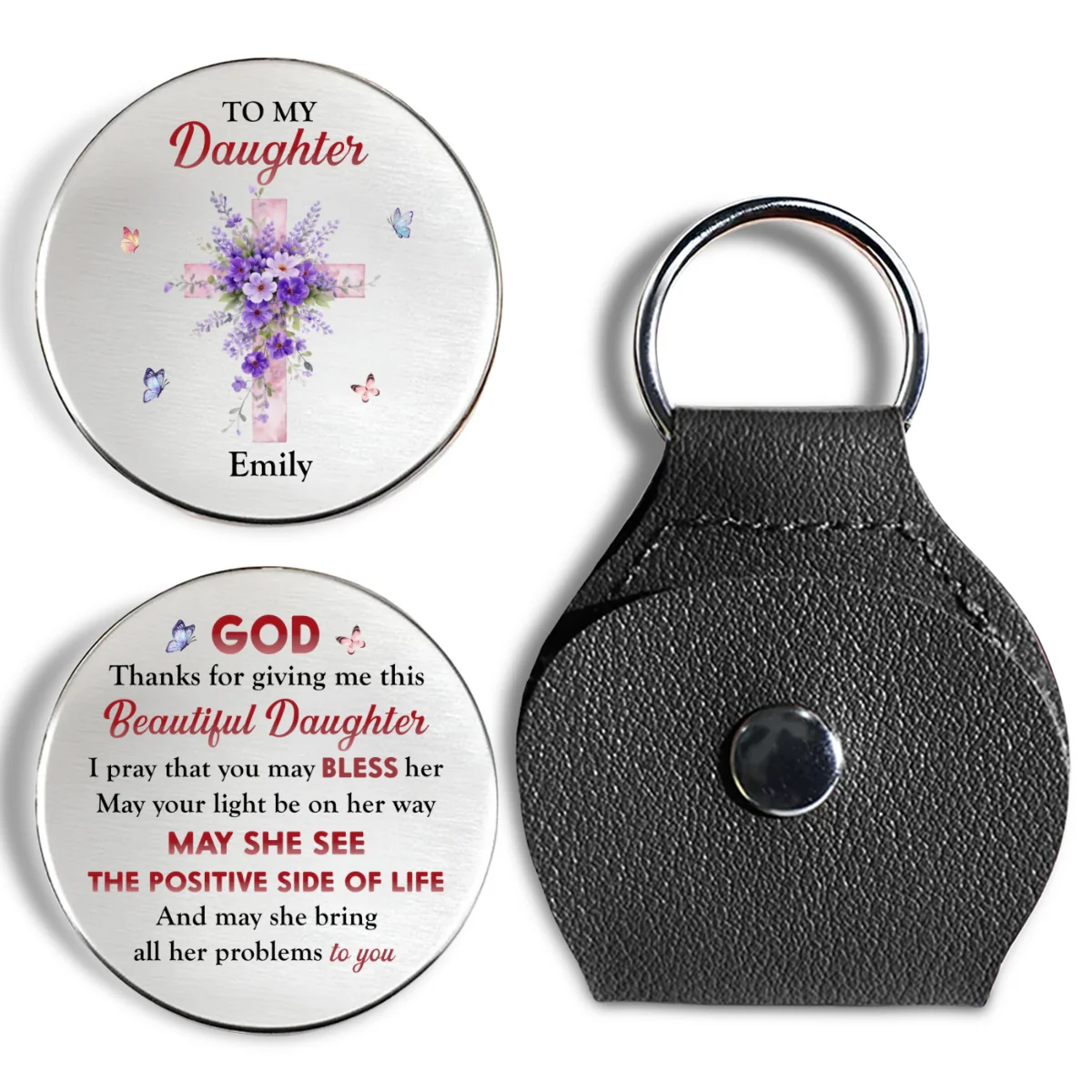 My Beautiful Daughter - Personalized Custom Pocket Hug - Image 8