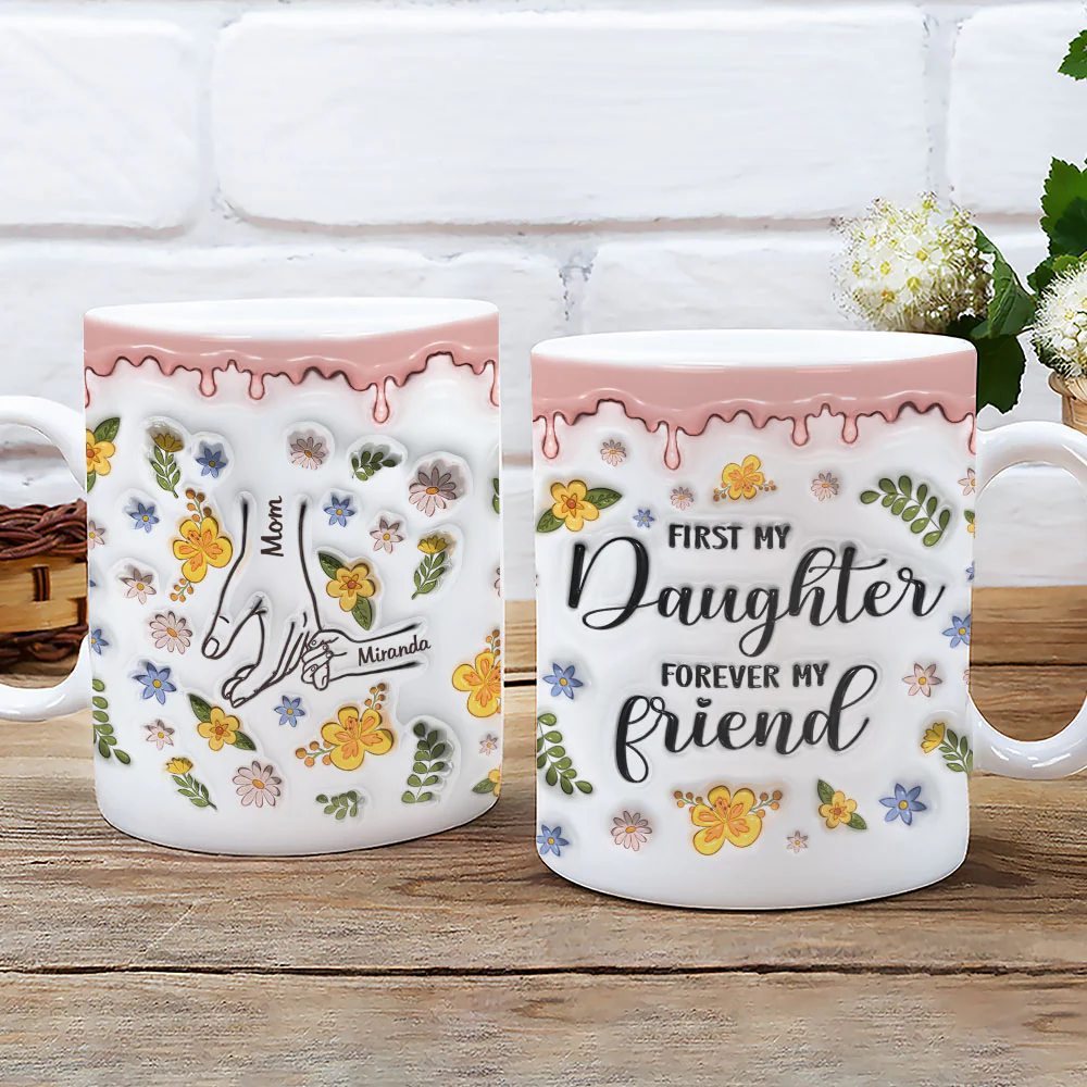 My Beloved Daughter - Personalized Custom 3D Inflated Effect Mug - Image 2