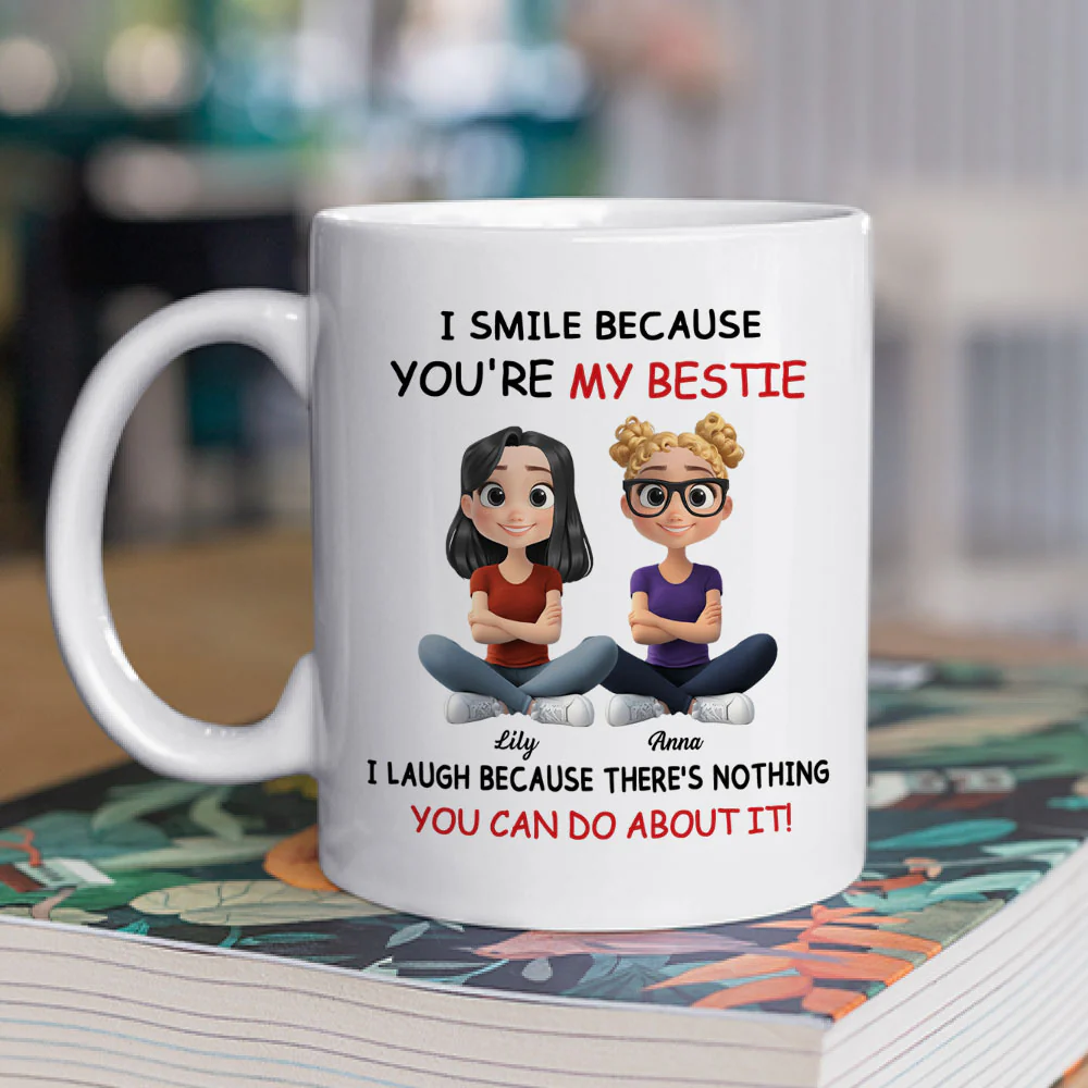 My Best Besties Ever - Personalized Custom Coffee Mug - Image 3