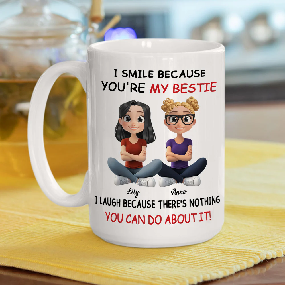 My Best Besties Ever - Personalized Custom Coffee Mug - Image 4