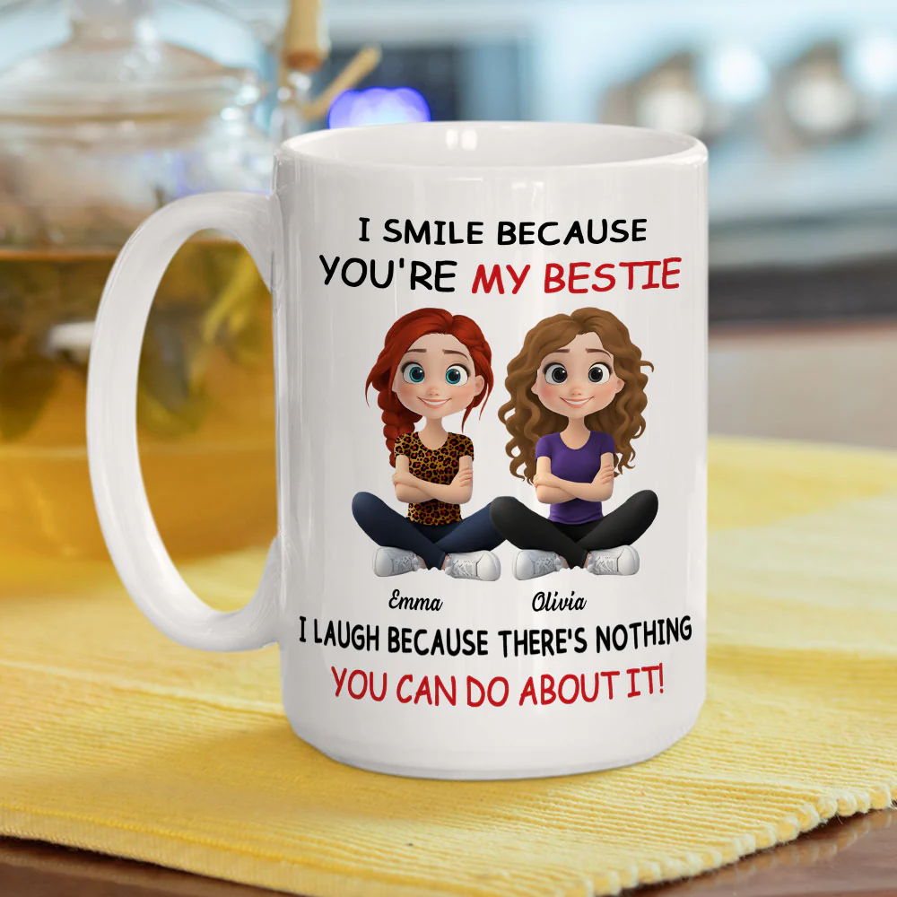 My Best Besties Ever - Personalized Custom Coffee Mug - Image 5
