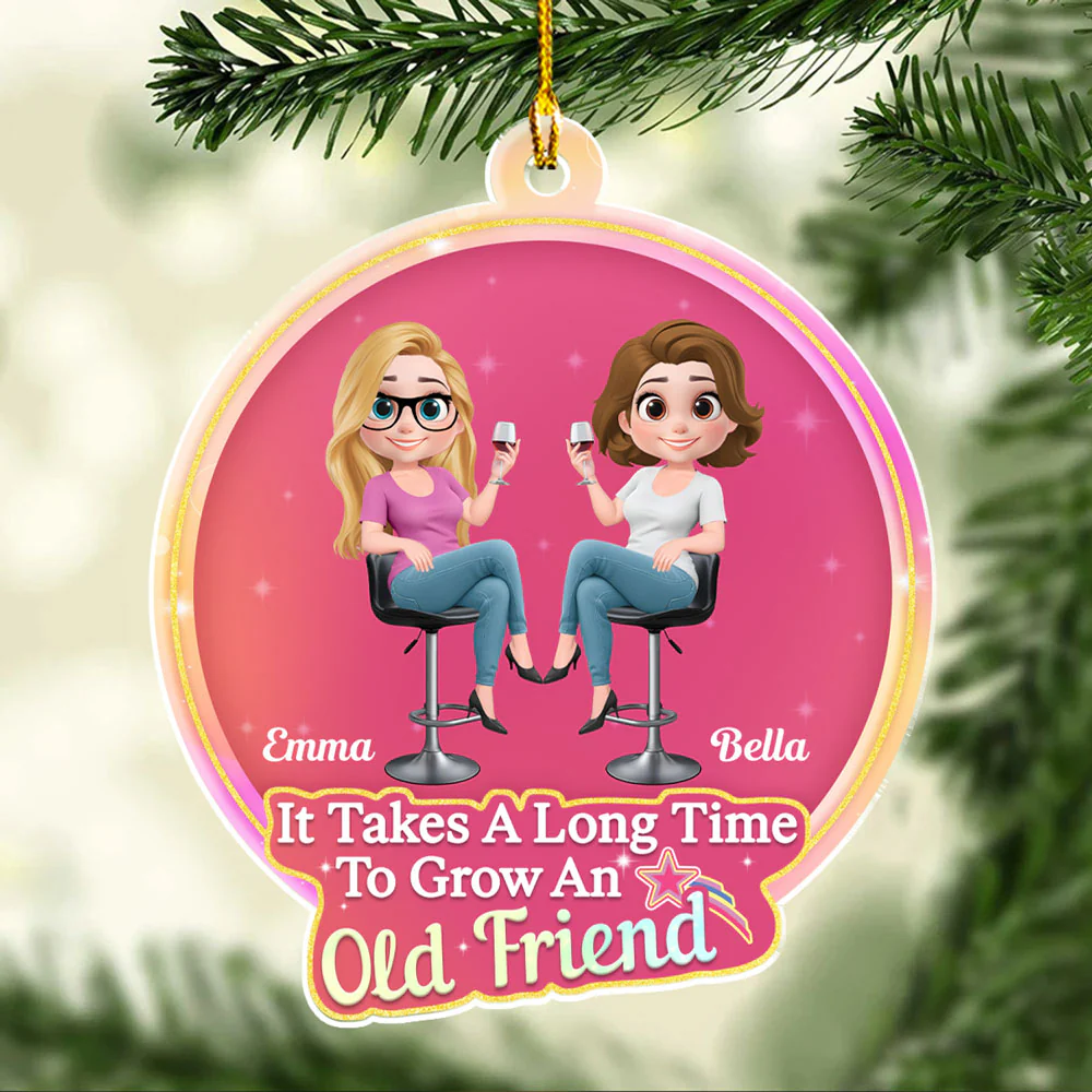 My Best Besties - Personalized Custom Acrylic Ornament - Image 4