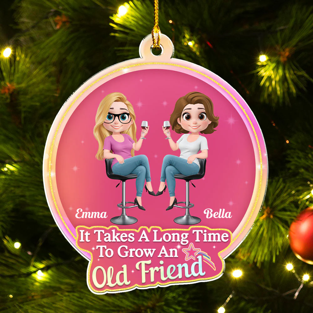 My Best Besties - Personalized Custom Acrylic Ornament - Image 5