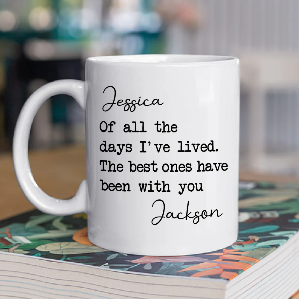 My Best Day - Personalized Custom Coffee Mug - Image 2