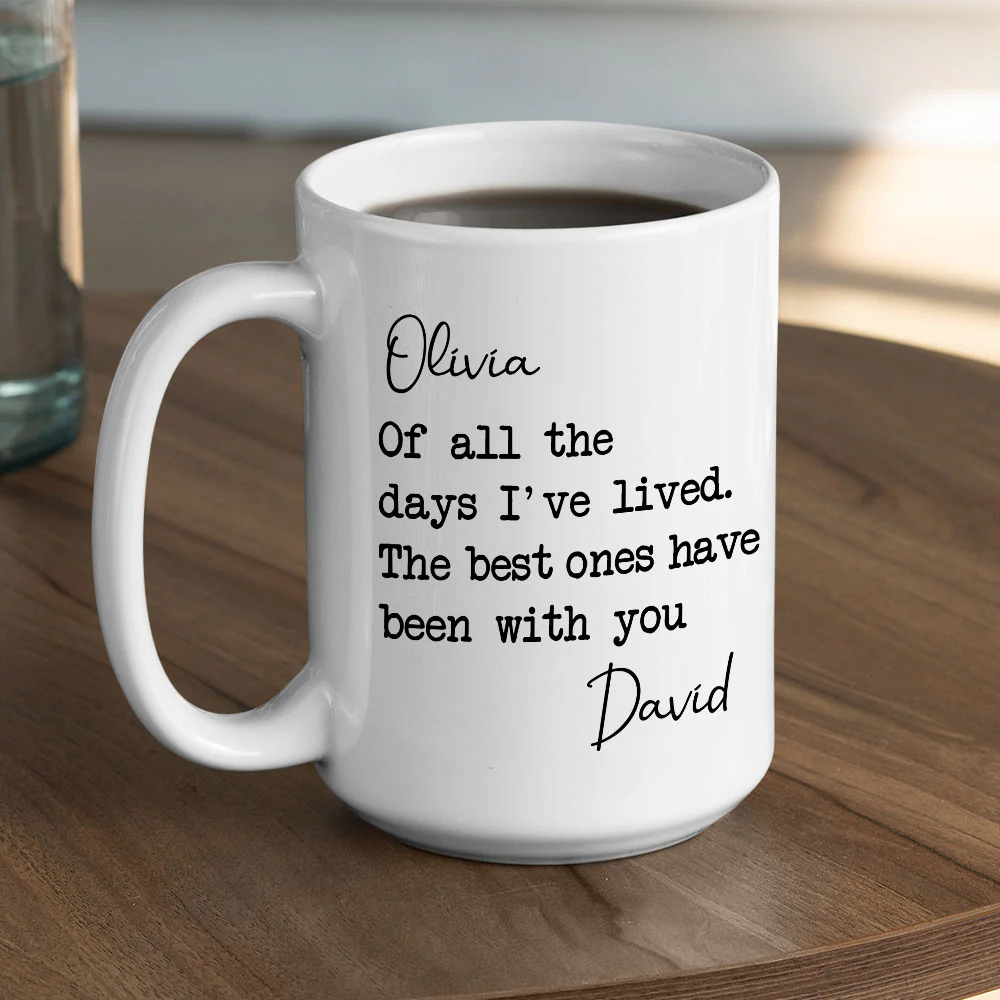 My Best Day - Personalized Custom Coffee Mug - Image 3