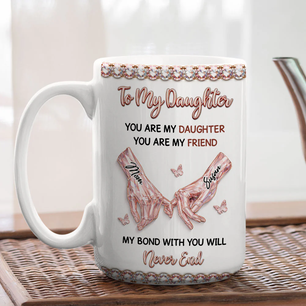 My Bon With My Daughter Forever - Personalized Custom 3D Effect Mug - Image 3