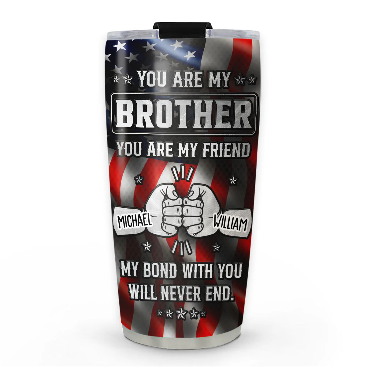 My Bond With You American - Personalized Custom Tumbler