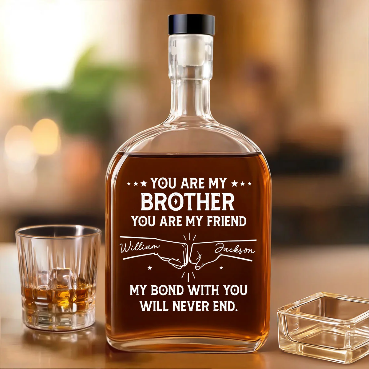 My Bond With You - Personalized Custom Spirits Decanter