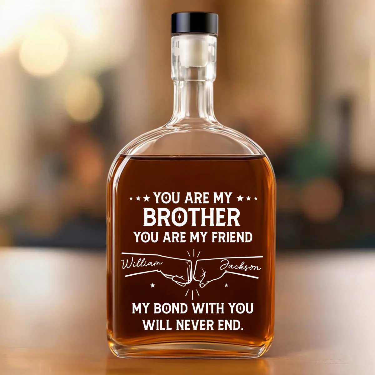 My Bond With You - Personalized Custom Spirits Decanter - Image 6