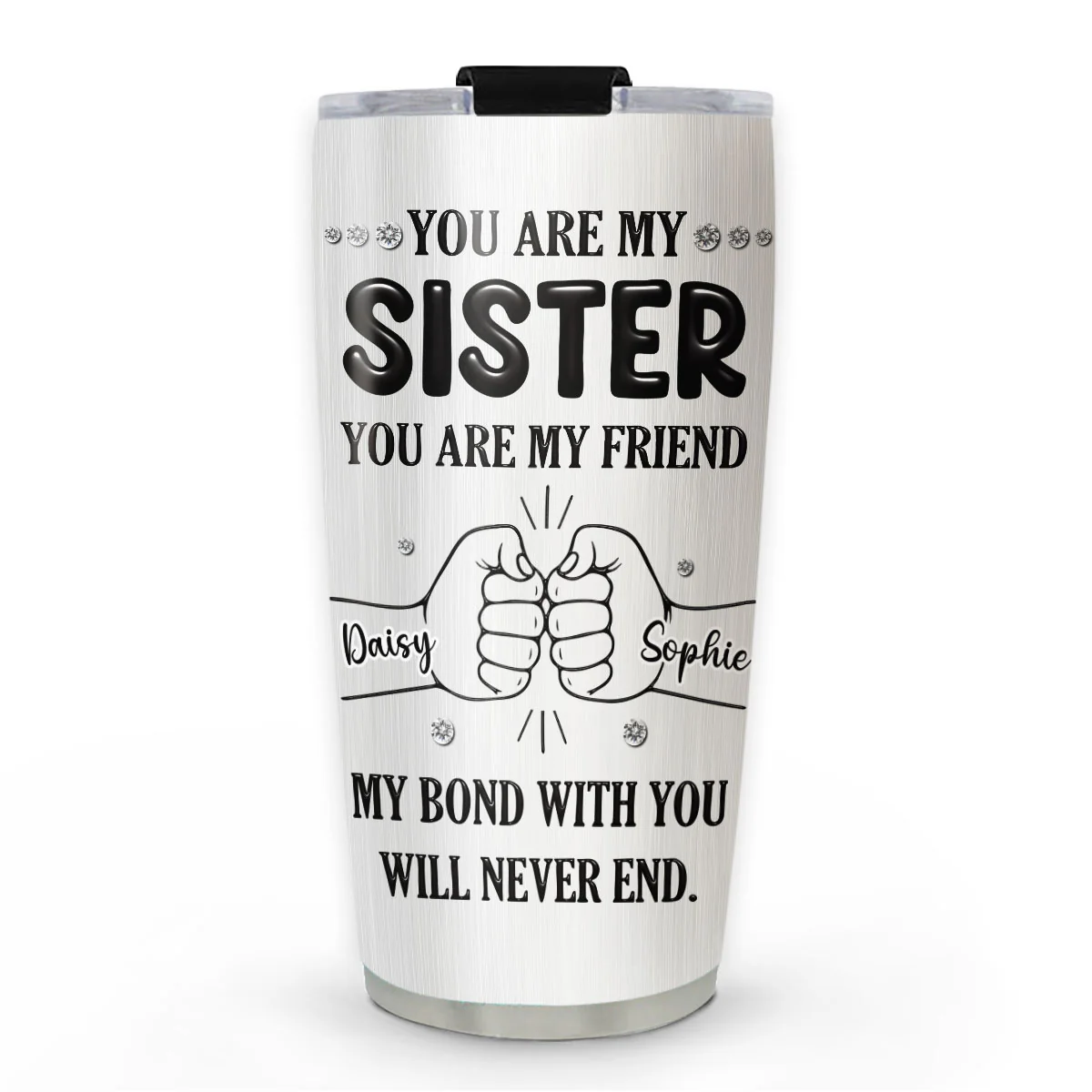 My Bond With You Sister - Personalized Custom Tumbler
