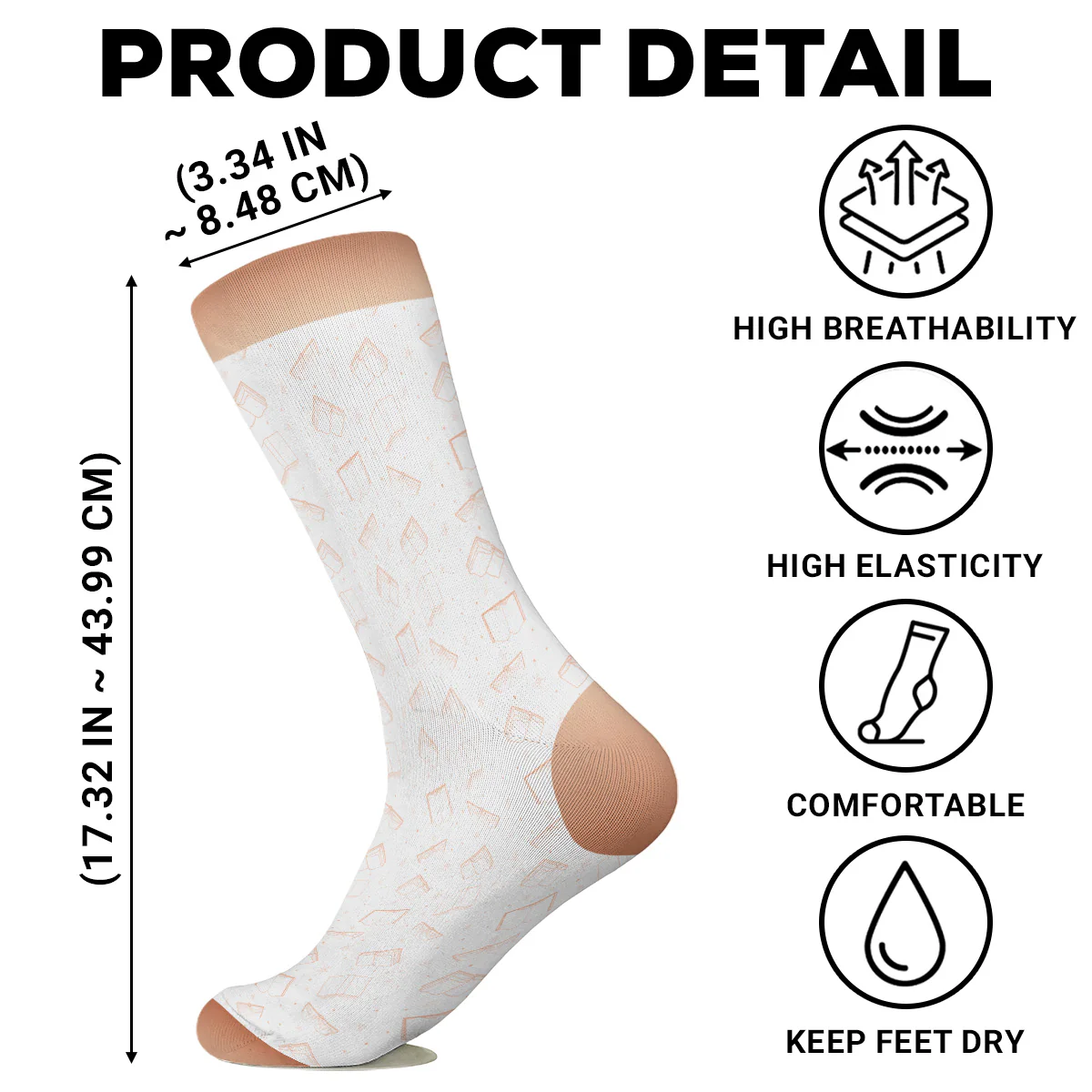 My Book Reading Socks - Personalized Custom Crew Socks - Image 6