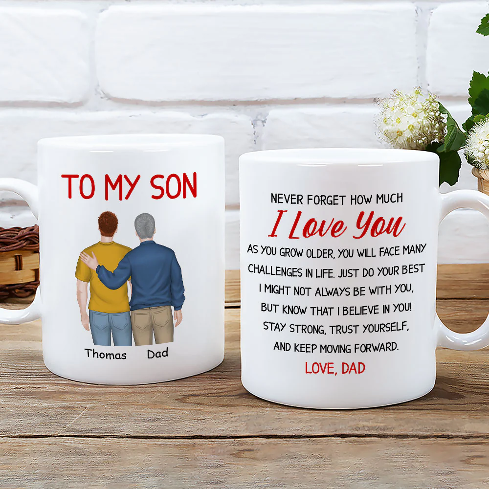 My Boy My Son - Personalized Custom Coffee Mug - Image 2