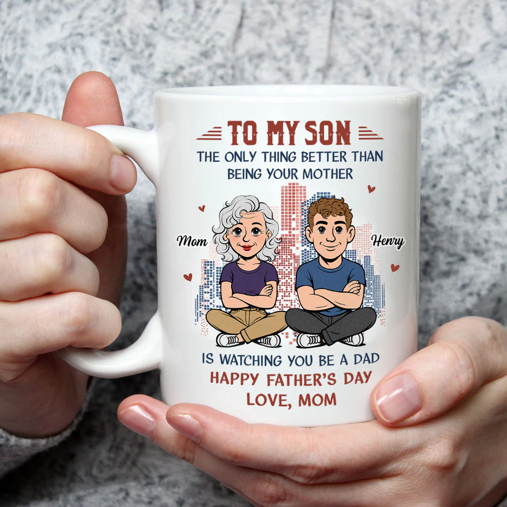 My Boy Now A Dad - Personalized Custom Coffee Mug - Image 3