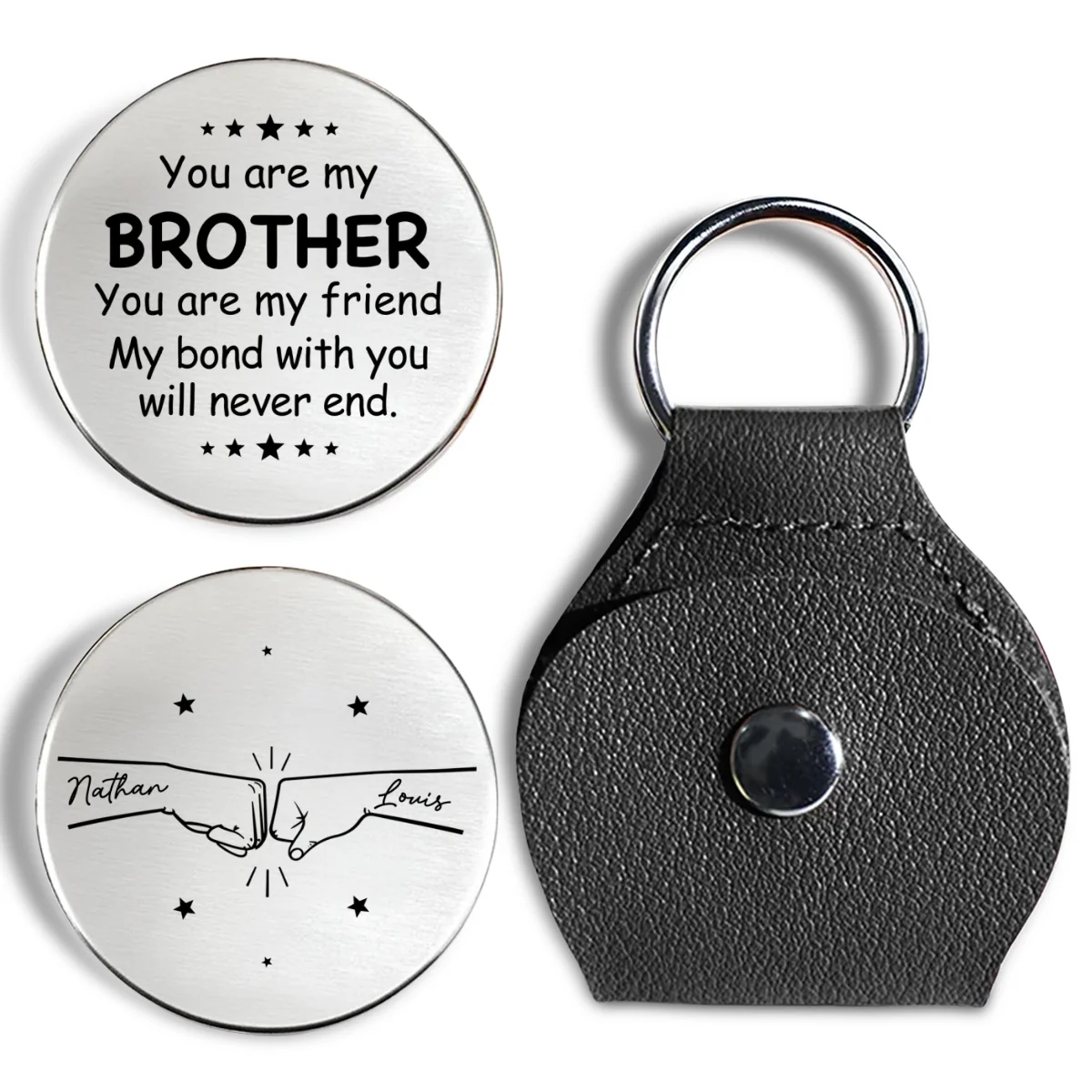 My Brother - Personalized Custom Pocket Hug - Image 7