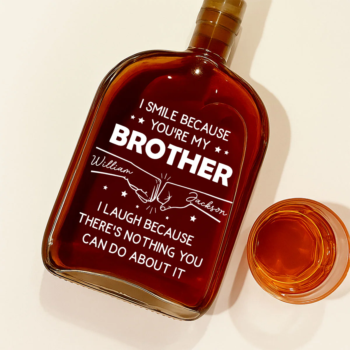 My Brother - Personalized Custom Spirits Decanter - Image 2
