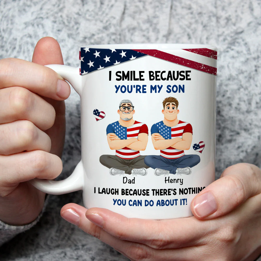 My Child My American Pride - Personalized Custom Coffee Mug - Image 3