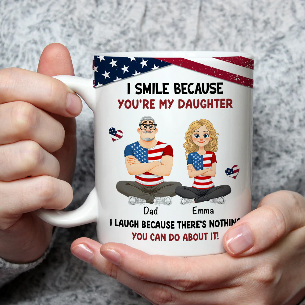 My Child My American Pride - Personalized Custom Coffee Mug - Image 4