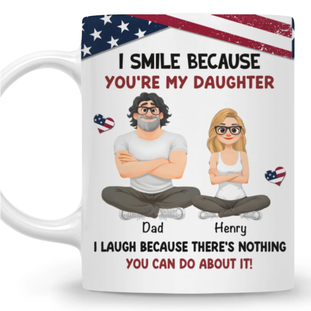 My Child My American Pride - Personalized Custom Coffee Mug - Image 8