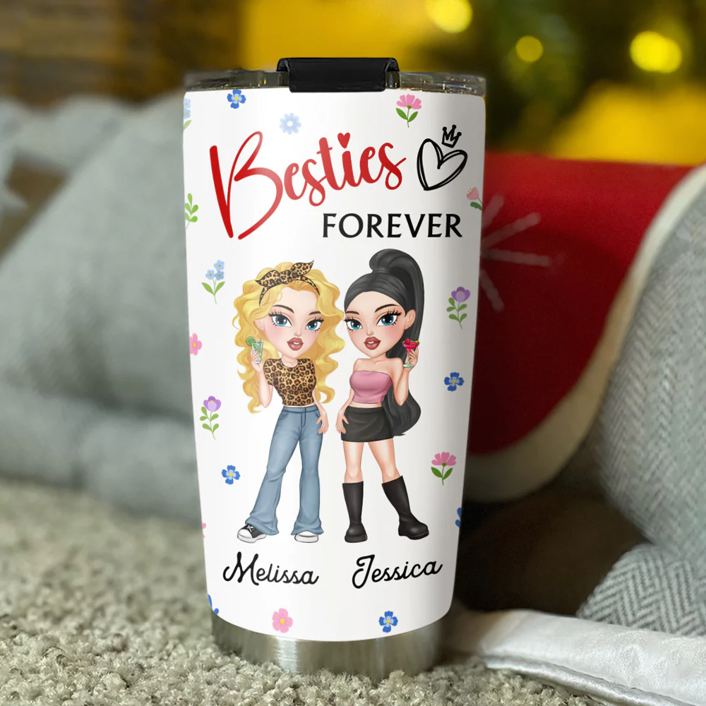 My Crazy Best Friend - Personalized Custom Tumbler - Image 2