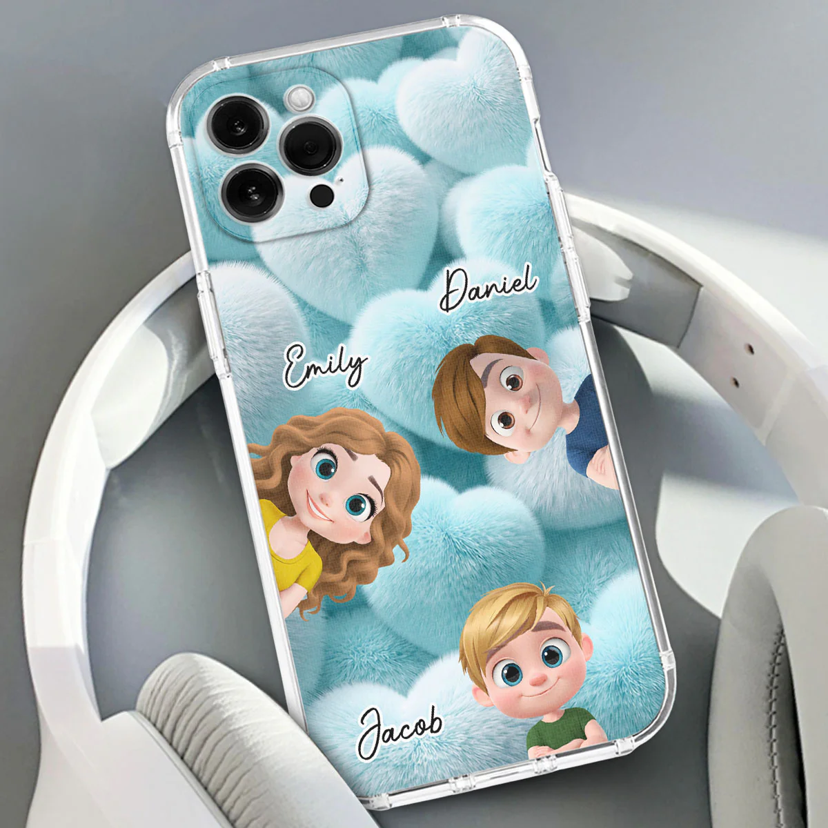 My Cute Grandkids - Personalized Custom 3D Effect Phone Case - Image 4