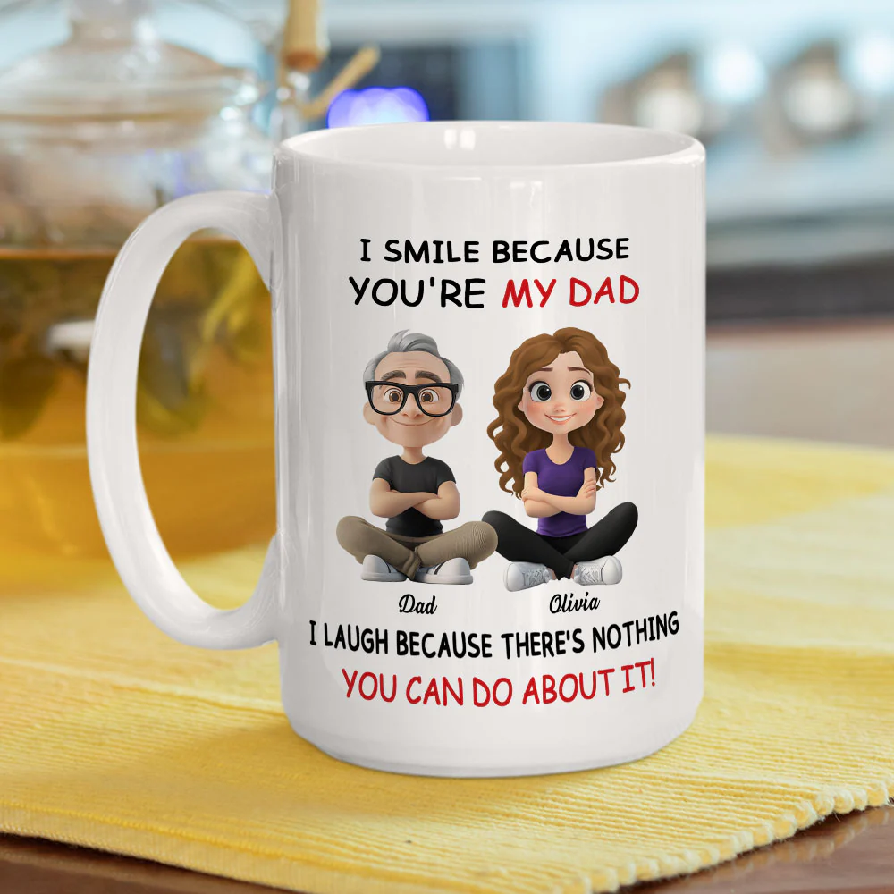 My Dad - Personalized Custom Coffee Mug - Image 5