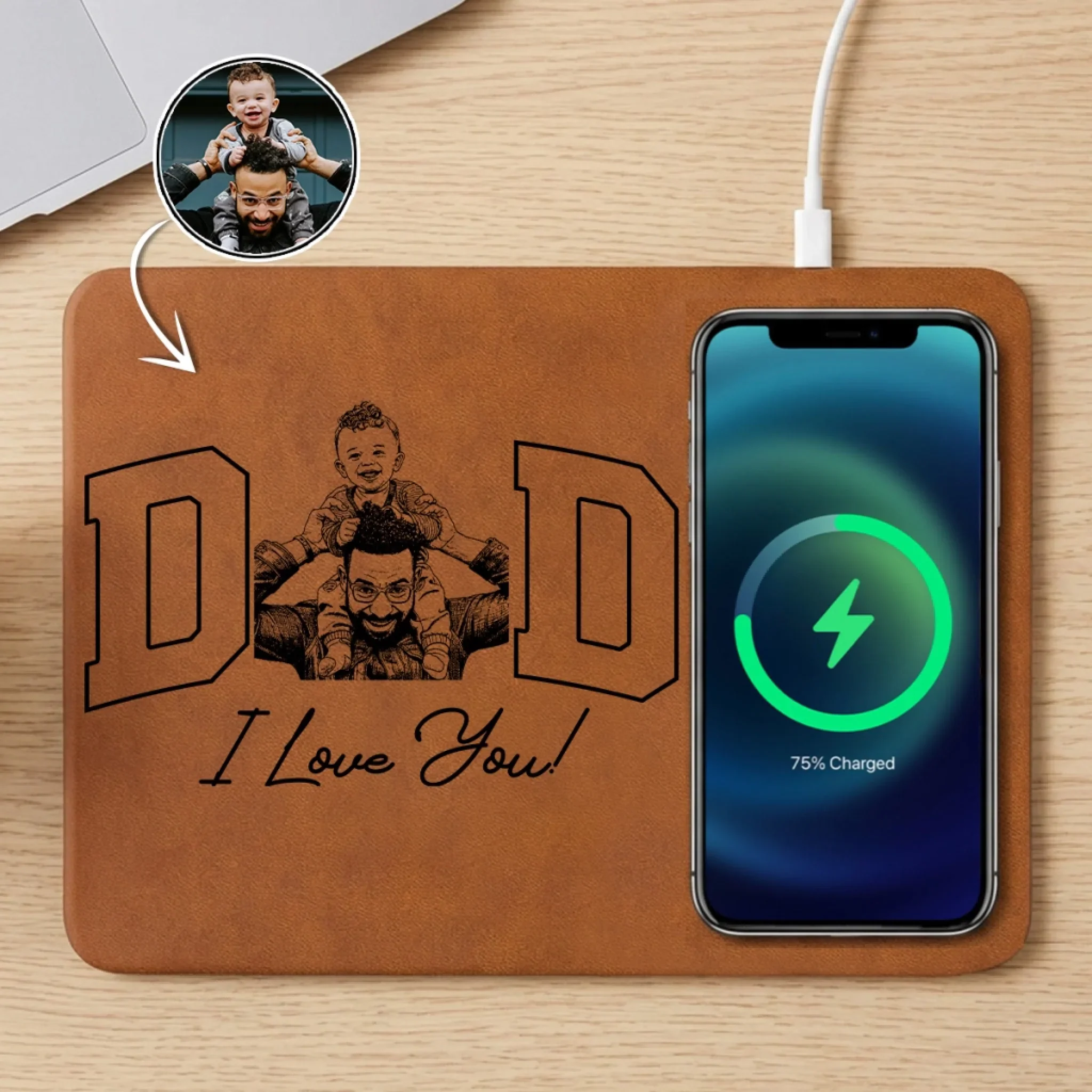 My Daddy - Personalized Custom Charging Mat
