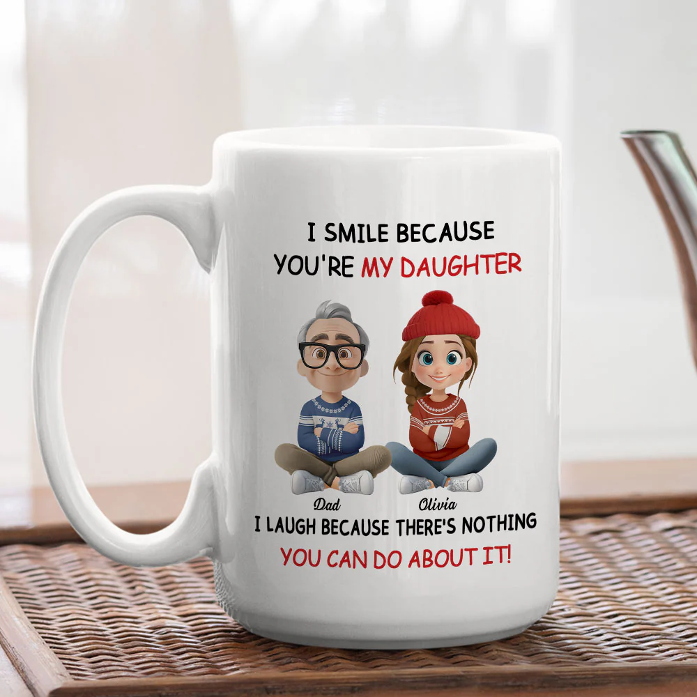 My Daughter Christmas - Personalized Custom Coffee Mug - Image 6