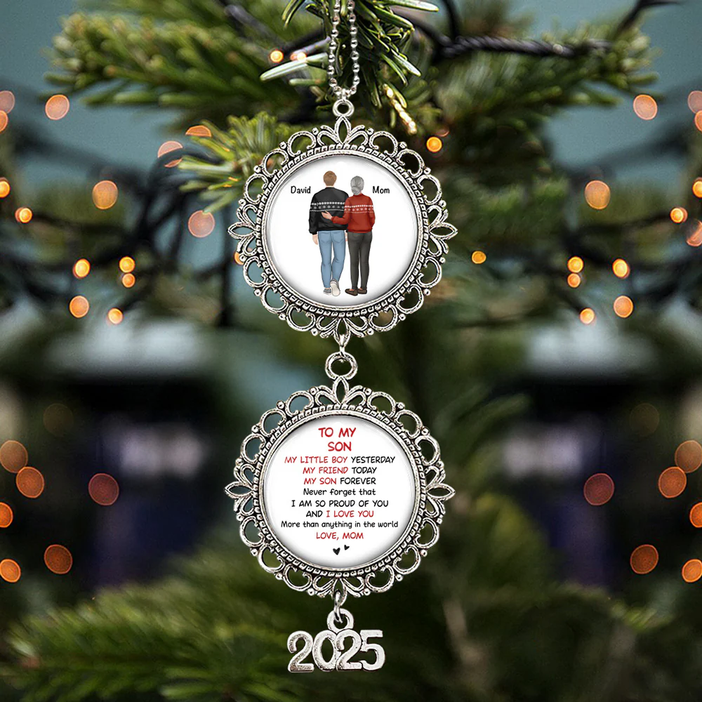 My Daughter Forever - Personalized Custom Charming Ornament - Image 3