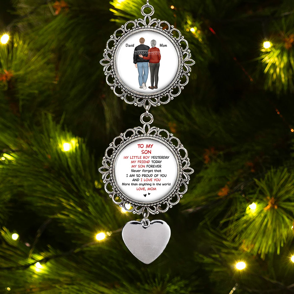 My Daughter Forever - Personalized Custom Charming Ornament - Image 4