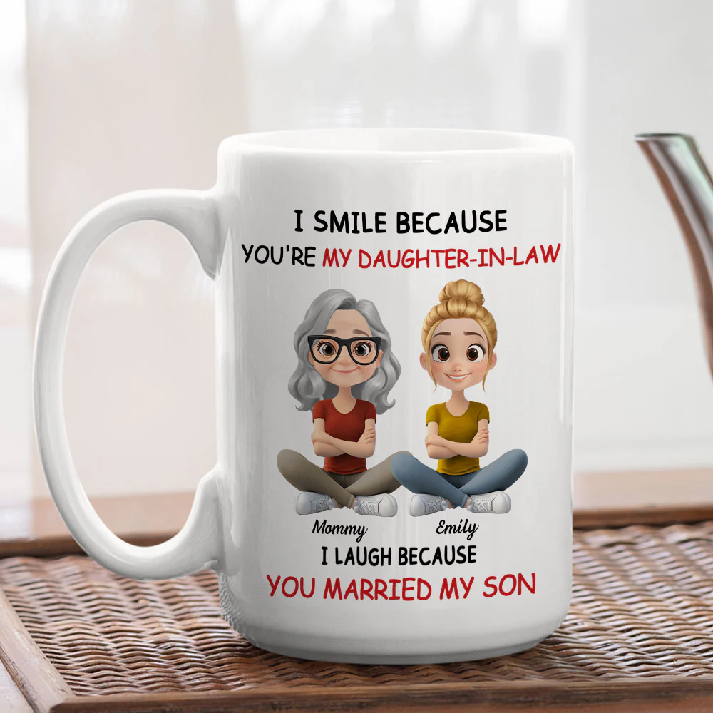 My Daughter In Law - Personalized Custom Coffee Mug - Image 4