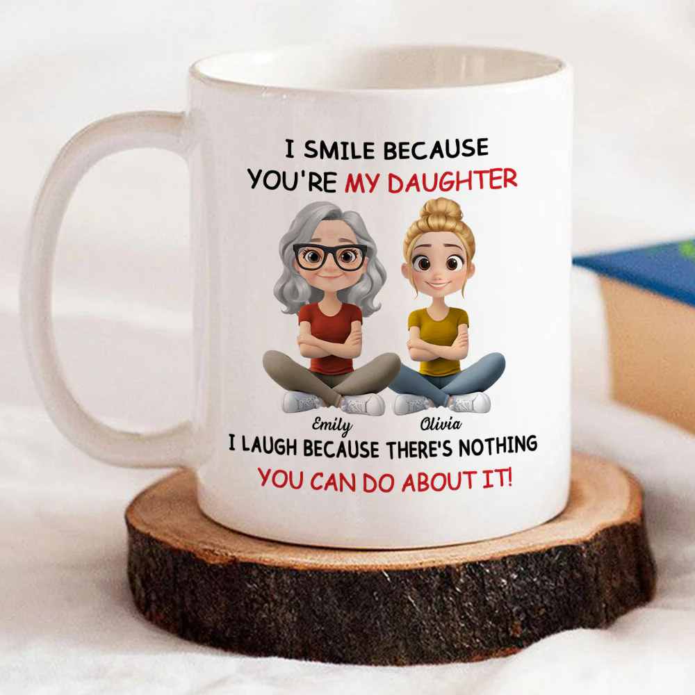 My Daughter - Personalized Custom Coffee Mug - Image 4