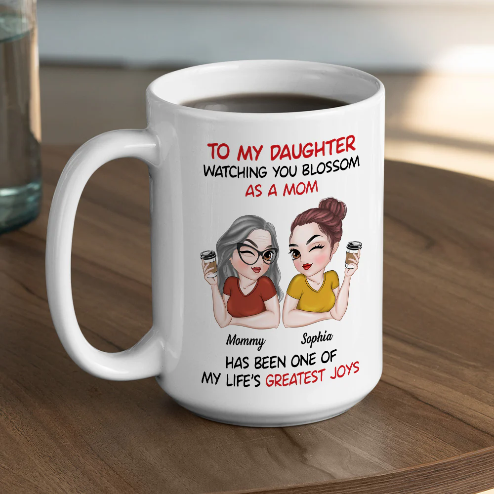 My Daughter - Personalized Custom Coffee Mug - Image 5