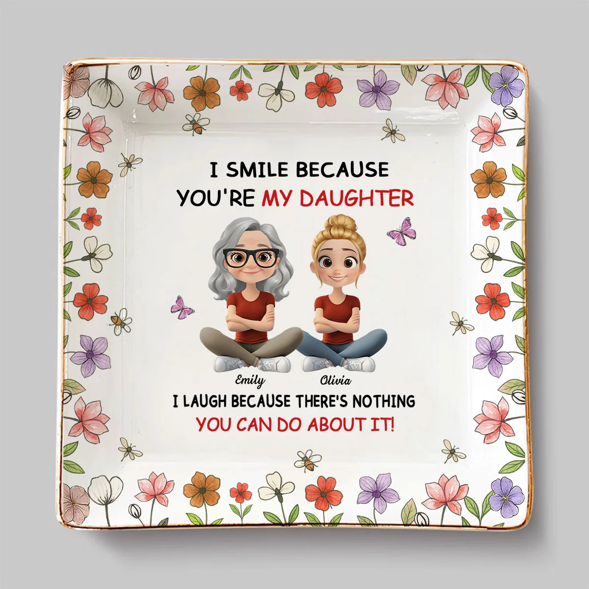 My Daughter - Personalized Custom Jewelry Dish