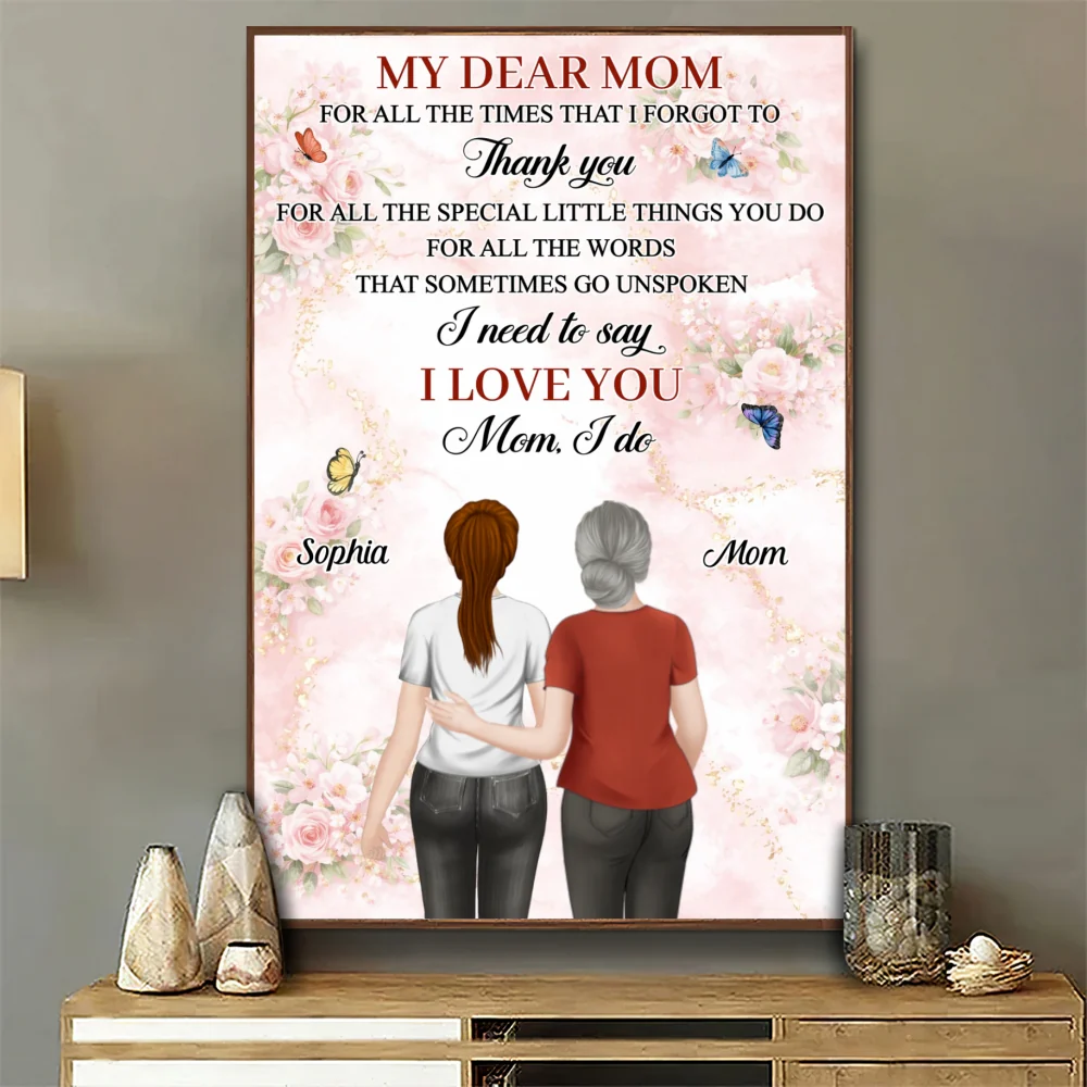 My Dear Mom - Personalized Custom Poster - Image 6