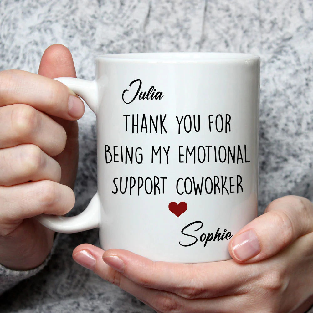 My Emotional Support - Personalized Custom Coffee Mug - Image 3