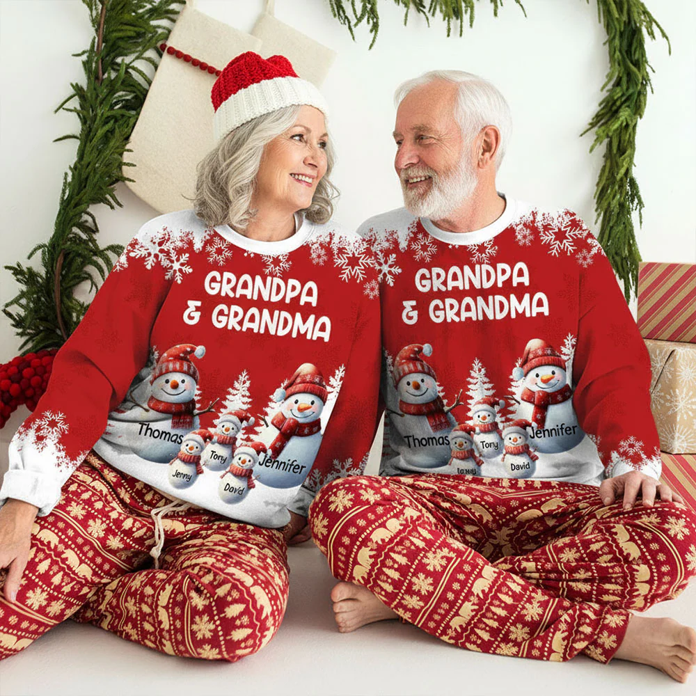 My Fav People Call Me Grandma Grandpa - Personalized Custom All-Over-Print Sweatshirt - Image 2