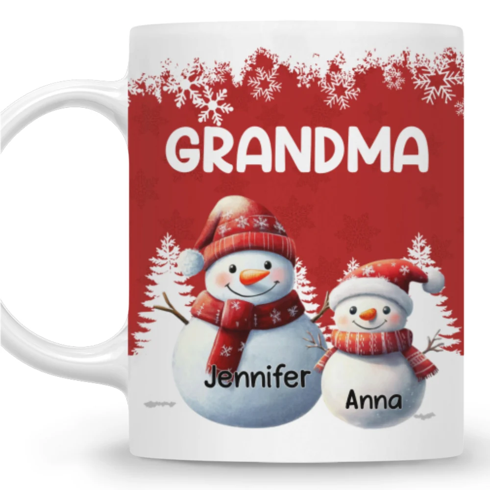 My Fav People Call Me Grandma - Personalized Custom Coffee Mug - Image 6