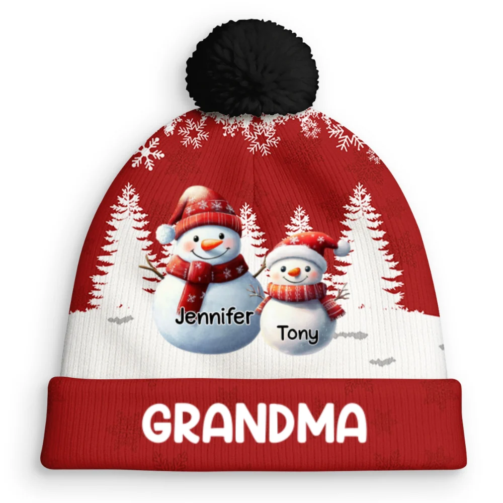 My Fav People Call Me - Personalized Custom Bobble Beanie Hat - Image 6