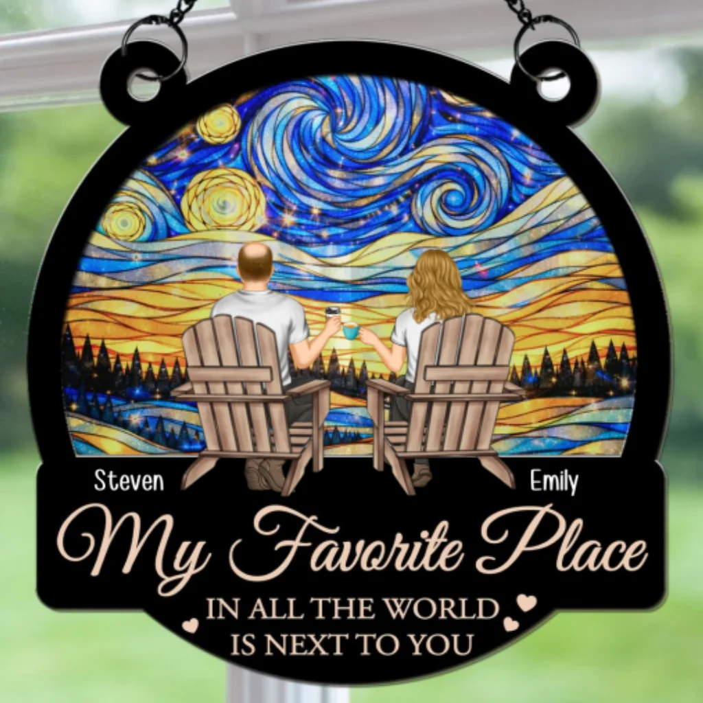  My Fav Place In The World - Personalized Custom Suncatcher - Image 6