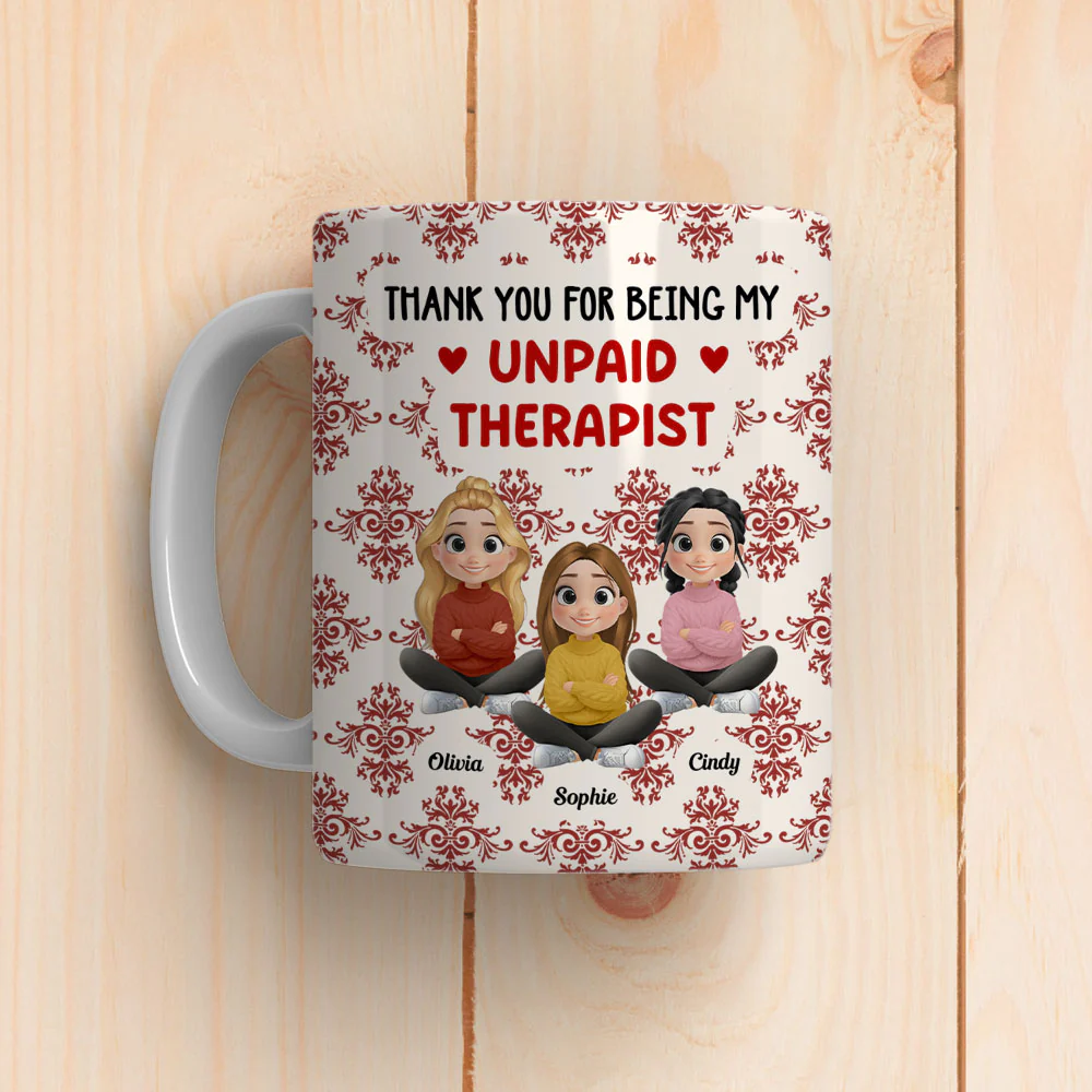 My Favorite Human Is Bestie - Personalized Custom Coffee Mug - Image 6