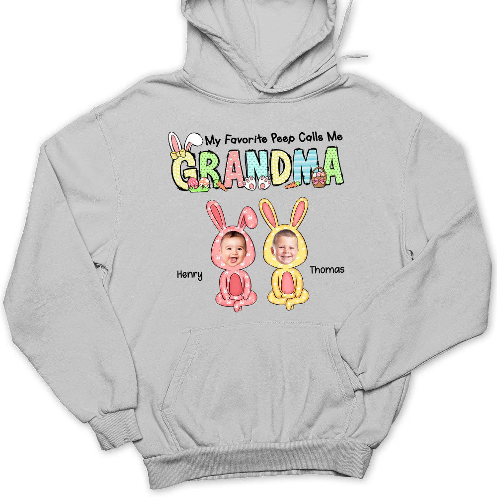 My Favorite Peeps Call Me Grandma - Personalized Custom Hoodie