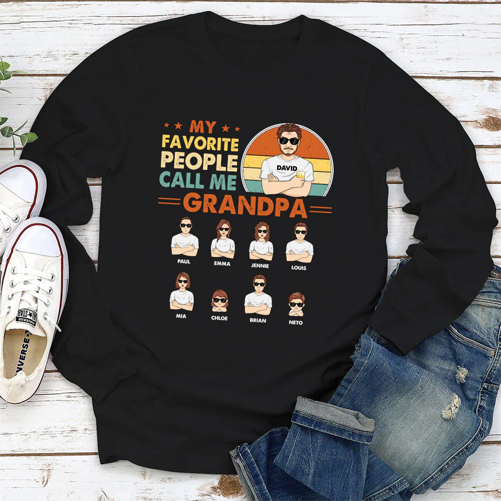 My Favorite People Call Me Daddy - Personalized Custom Shirt - Image 4