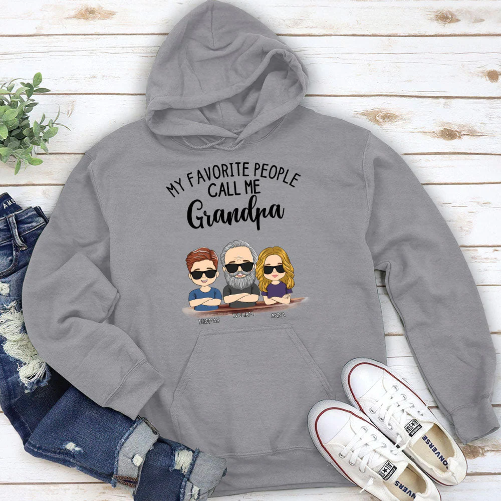 My Favorite People Call Me Granny - Personalized Custom Hoodie - Image 3