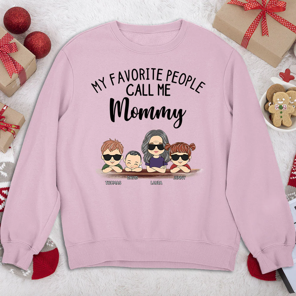 My Favorite People Call Me Granny - Personalized Custom Sweatshirt - Image 3