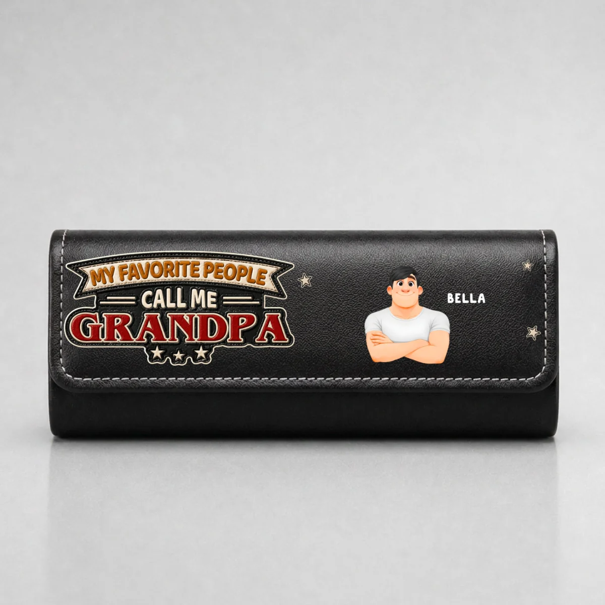 My Favorite People Call Me - Personalized Custom Leather Eyeglass Case - Image 7