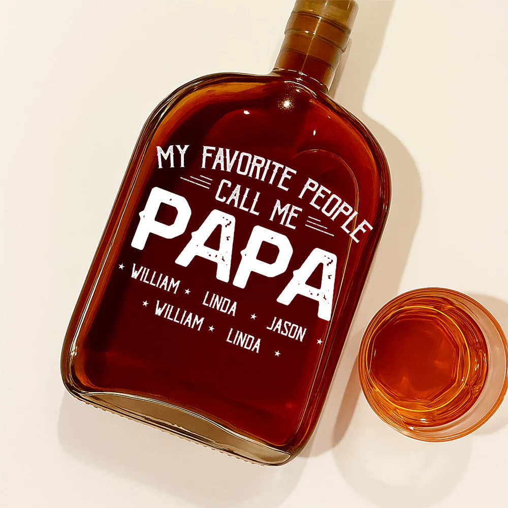 My Favorite People - Personalized Custom Spirits Decanter - Image 3