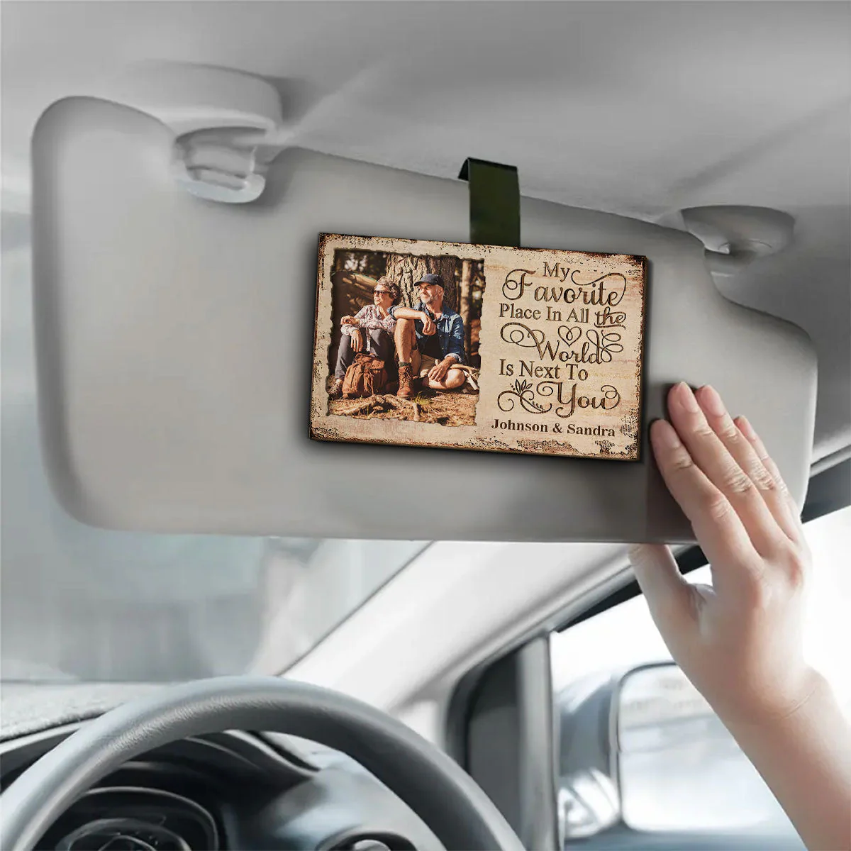 My Favorite - Personalized Custom Car Visor Clip - Image 2