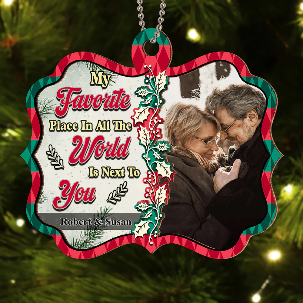 My Favorite Place In All The World - Personalized Custom Suncatcher Ornament - Image 4
