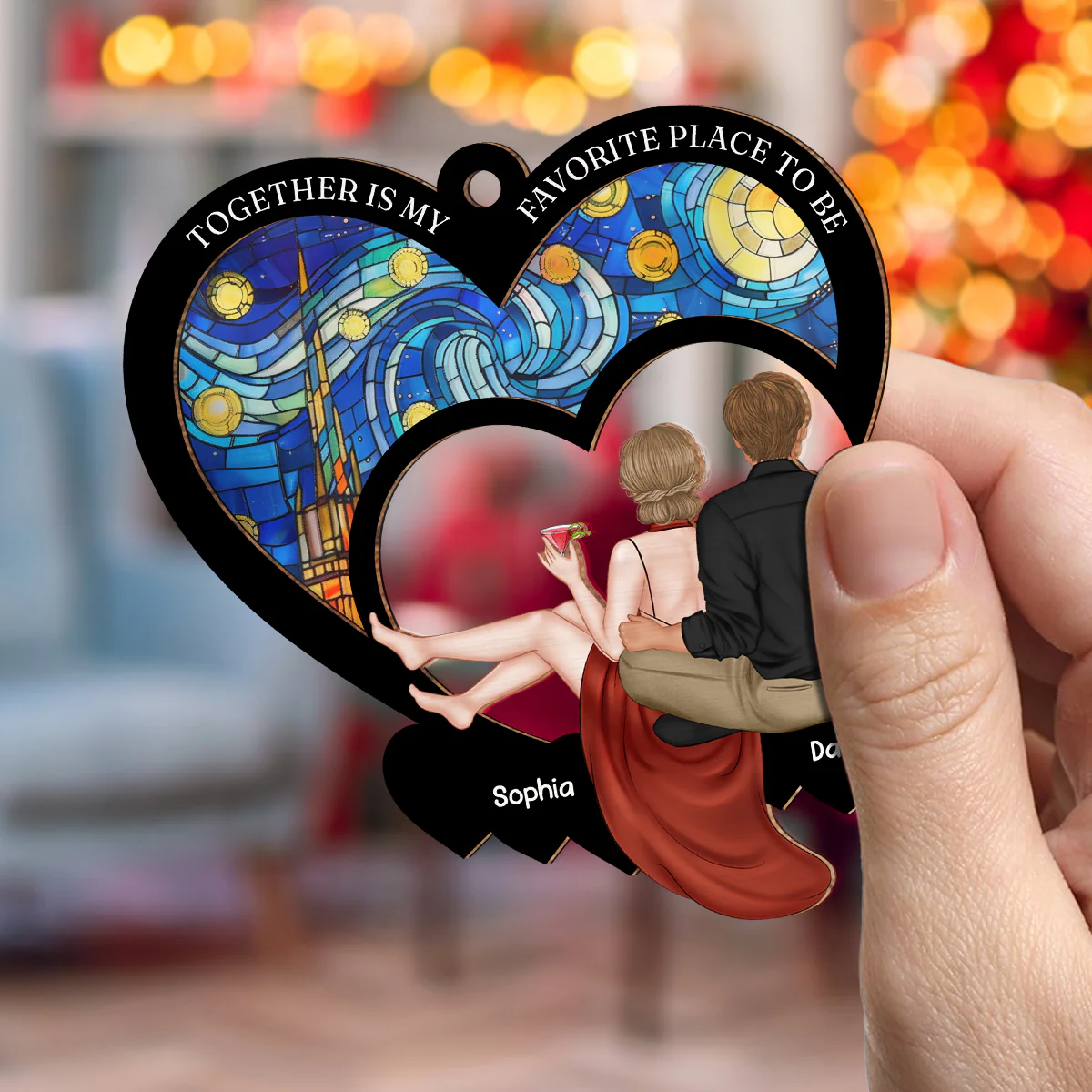 My Favorite Place - Personalized Custom Suncatcher Ornament - Image 4