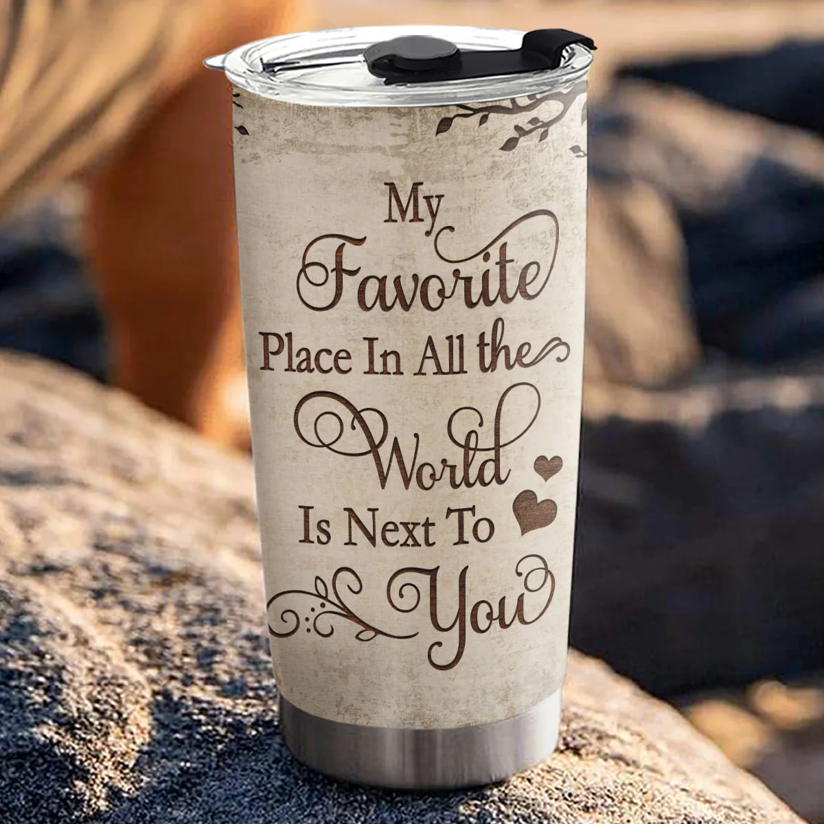 My Favorite Place - Personalized Custom Tumbler - Image 3